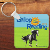 夏のキーチ読ェインに駆け込む キーホルダー (正面)