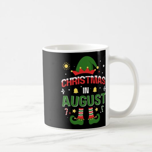 夏のクリスマスの威厳がある小妖精や小人にクリスマス コーヒーマグカップ (右)