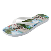 夏のクリスマスベビーのビーチリピートデザイン ビーチサンダル (アングル)