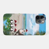 夏のクリスマスベビーのビーチリピートデザイン Case-Mate iPhoneケース (裏面(横))