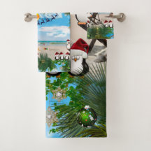 夏のクリスマスベビーのビーチリピート