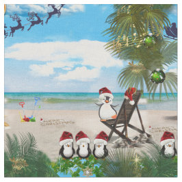 夏のクリスマスベビーのビーチリピート ファブリック