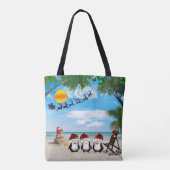 夏のクリスマスベビーシャワーギフト トートバッグ (裏面)