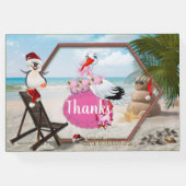 夏のクリスマスベビーシャワー ゲストブック (裏面)