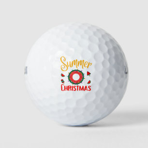 夏のクリスマス7月 ゴルフボール