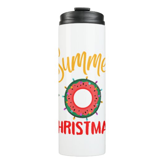 夏のクリスマス7月 タンブラー (正面)