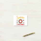 夏のクリスマス7月 ポストイット (デスク上)