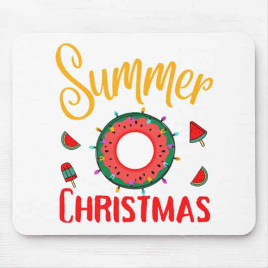 夏のクリスマス7月 マウスパッド (正面)