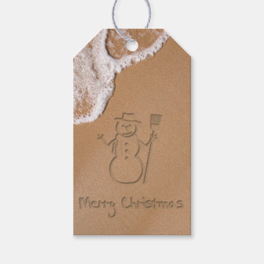 夏のクリスマス ギフトタグ (正面)