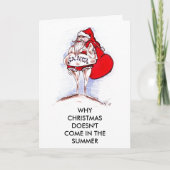 夏のクリスマス シーズンカード (正面)