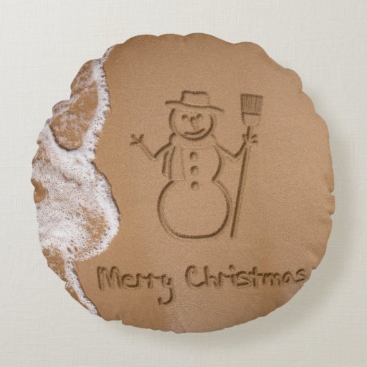 夏のクリスマス ラウンドクッション (正面)