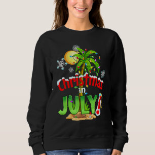 夏のクリスマス 7月 海 ビーチ バケーション Xmas スウェットシャツ