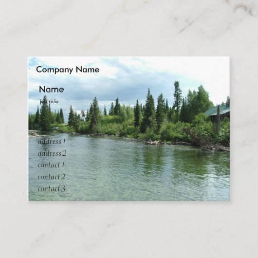 夏のグランドテトン国立公園 名刺 (正面)