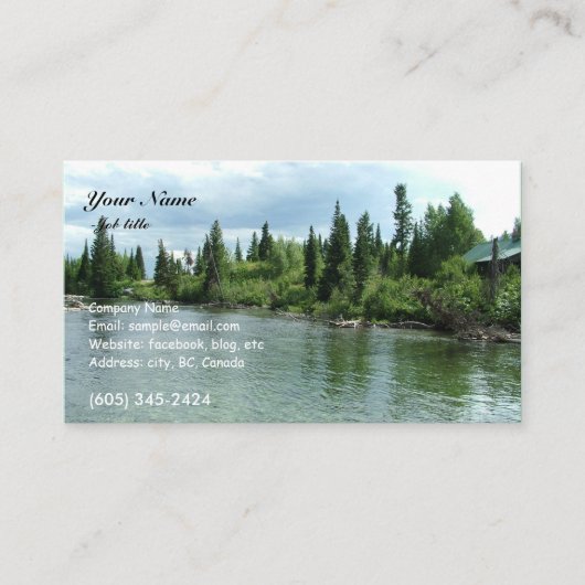 夏のグランドテトン国立公園 名刺 (正面)