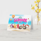 夏のグリーティングカード カード (黄色い花)