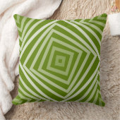 夏のグリーン螺旋ボックスパターン クッション (ブランケット)