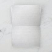 夏のコスモスの花のフェンス カード (内部)