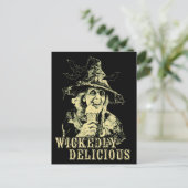 夏のゴシック不気味ウィッチとアイスクリーム ポストカード (スタンド正面)