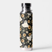 夏のゴシック幽霊とヒマワリ不気味 ウォーターボトル (左面)