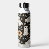 夏のゴシック幽霊とヒマワリ不気味 ウォーターボトル (左面)