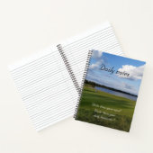 夏のゴルフコースの写真（毎日） ノートブック (内部)