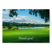 夏のゴルフ場ありがとうNotecard (正面横)