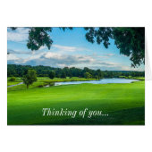 夏のゴルフ場考えるでNotecard (正面横)