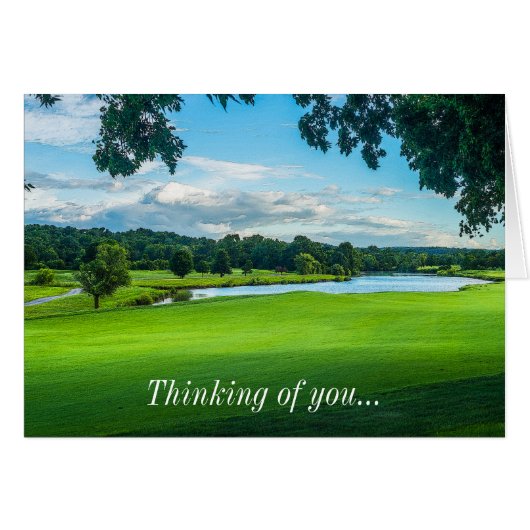 夏のゴルフ場考えるでNotecard (正面横)