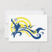 夏のサッカー 招待状 (正面)