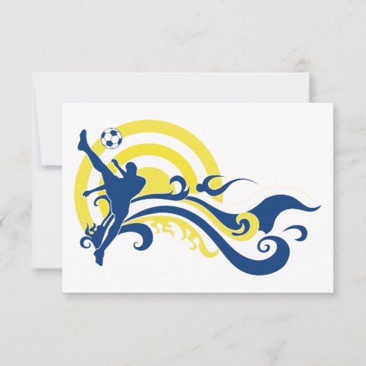 夏のサッカー 招待状 (正面)