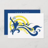 夏のサッカー 招待状 (正面/裏面)