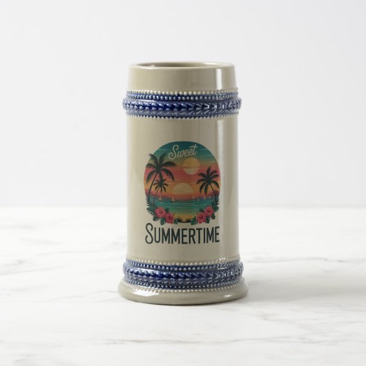 夏のサマービーチ旅行 ビールジョッキ (中央)