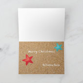 夏のサンタクリスマス シーズンカード (内部)