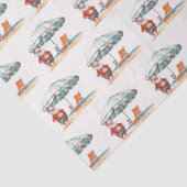 夏のサンタビーチ7月のクリスマス夏のパーティー 薄葉紙 (詳細)