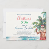 夏のサンタIクリスマス(7月) 招待状 (正面)