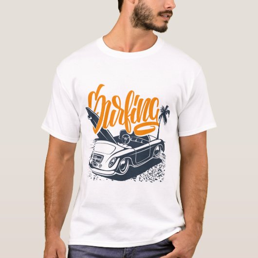 夏のサーフィン Tシャツ (正面)