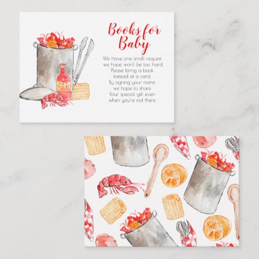 夏のザリガニは、ベビーカードの本を沸騰させる エンクロージャーカード (正面/裏面)