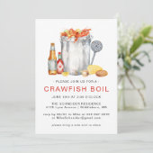 夏のザリガニパーティー | ローカントリー・ボイル・クックアウト 招待状 (スタンド正面)