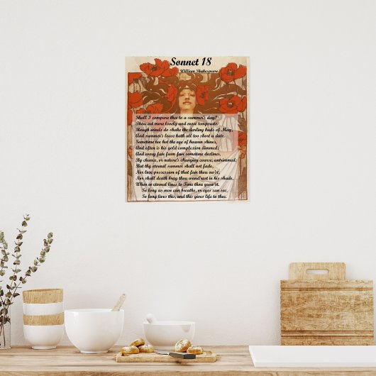 夏のシェークスピアと比較しよう ポスター (キッチン)