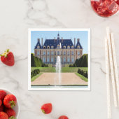 夏のシャトーとパルク・デ・シュー – フランス スタンダードカクテルナプキン (インサイチュ)