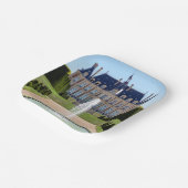 夏のシャトーとパルク・デ・シュー – フランス ペーパープレート (傾斜あり)