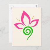 夏のシャワーを浴びる白鳥 ポストカード (正面/裏面)