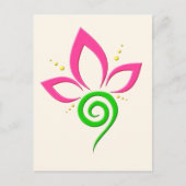 夏のシャワーを浴びる白鳥 ポストカード (正面)