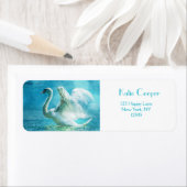 夏のシャワーを浴びる白鳥 ラベル (インサイチュ)