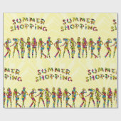 夏のショッピング ラッピングペーパー (フラット)