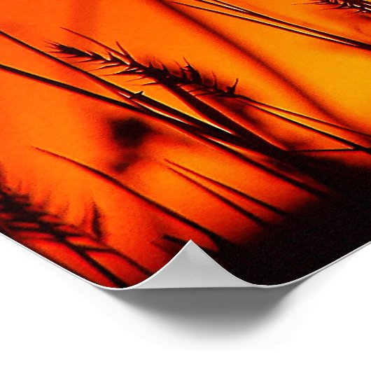 夏のシルエットポスター ポスター (角)