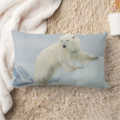 夏のシロクマ ランバークッション (ブランケット)