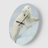 夏のシロクマ ラージ壁時計 (傾斜)