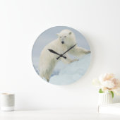 夏のシロクマ ラージ壁時計 (ホーム)