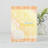 夏のシーシェルビーチ ブライダルシャワー 招待状 (スタンド正面)